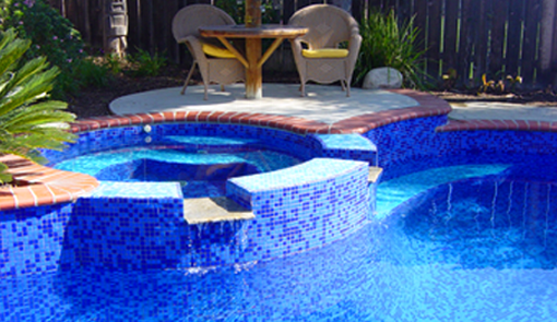 Pool with Newly Installed Tile